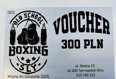 Voucher aluminiowy z nadrukiem