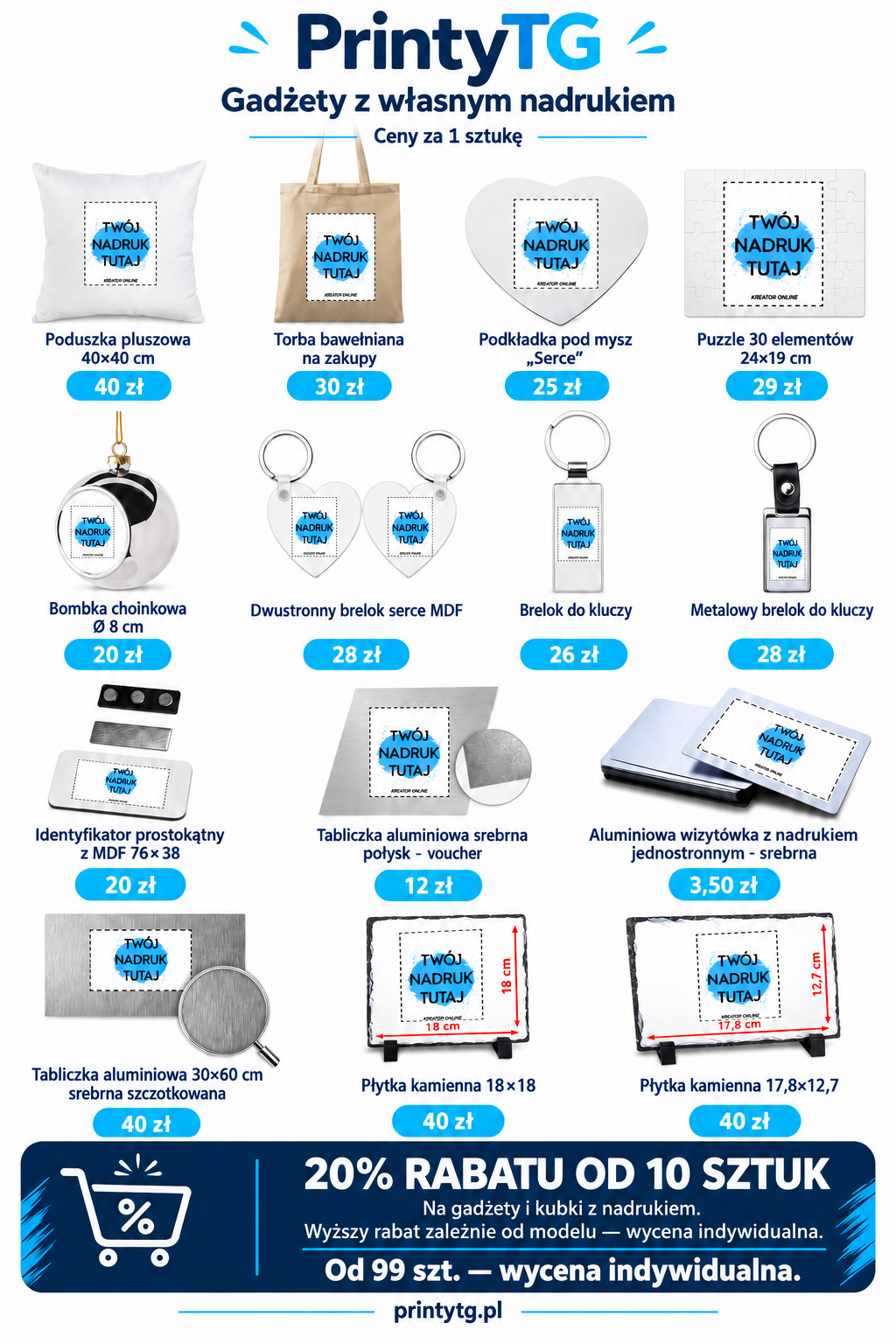 Gadżety reklamowe z logo – PrintyTG Gadżety reklamowe z logo – PrintyTG