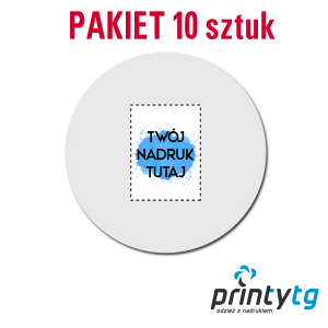 Pakiet 10 sztuk - Podkładka pod mysz okrągła Ø 20 cm