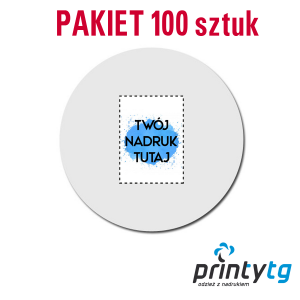 Pakiet 100 sztuk - Podkładka pod mysz okrągła Ø 20 cm