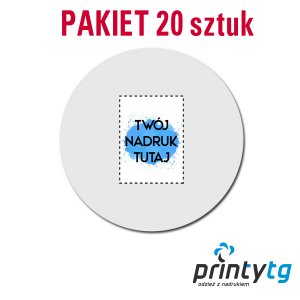 Pakiet 20 sztuk - Podkładka pod mysz okrągła Ø 20 cm