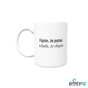 Zabawny śmieszny kubek