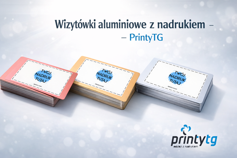 wizytówki aluminiowe premium
